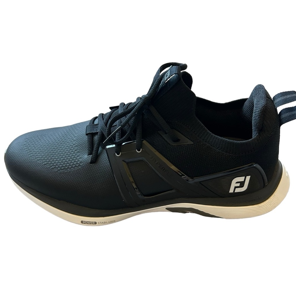 FootJoy Men's HyperFlex Golf Shoe 51117 black lace up cleats waterproof size 12 - Picture 6 of 9